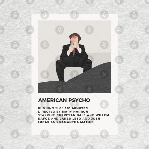 American Psycho Minimalist Poster by honeydesigns